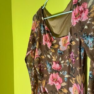 🌸 Y2K Floral Mesh Maxi Dress 🌸